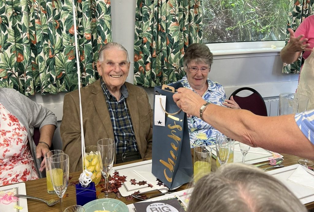 Paul Morton 100th birthday Melville Club Albrighton